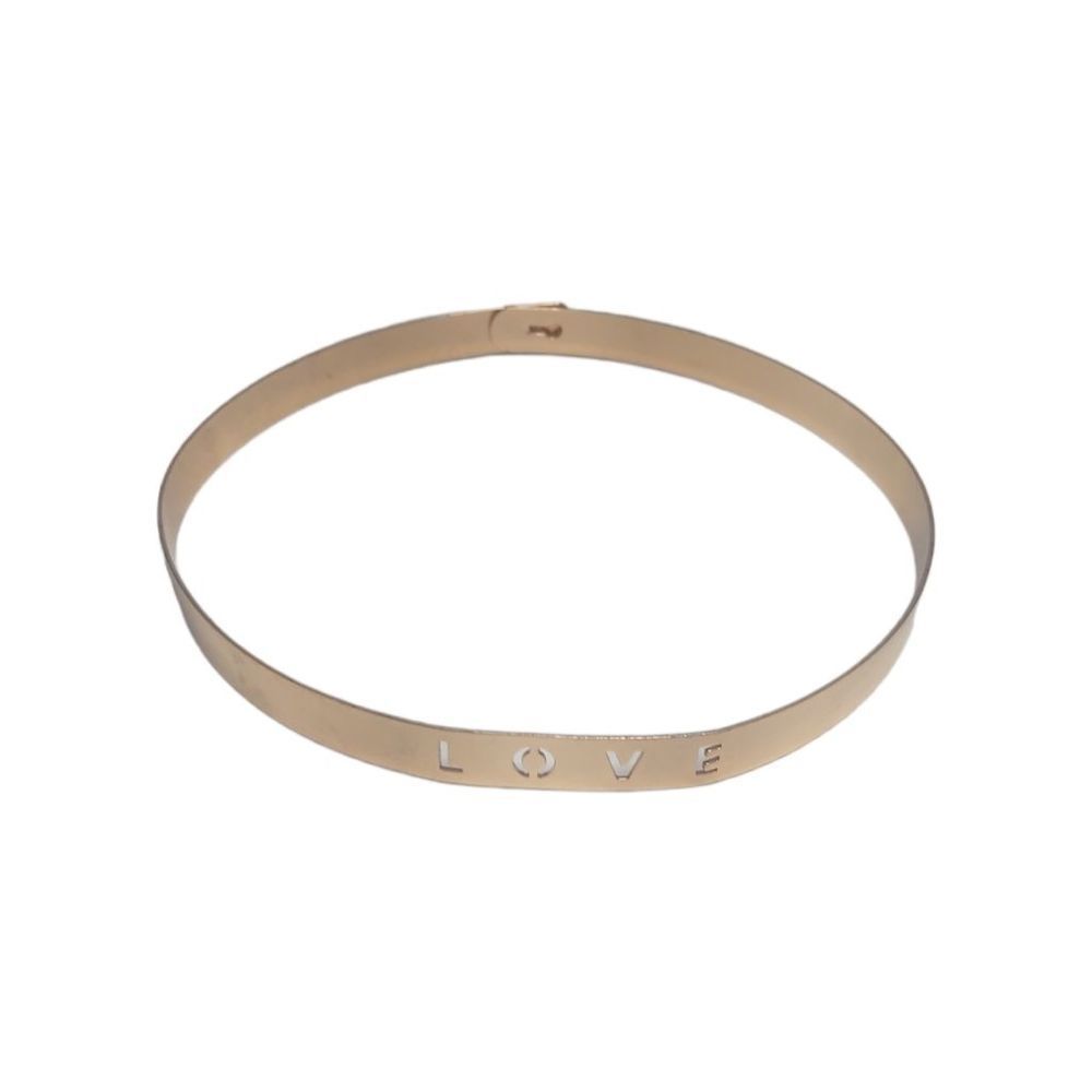 "LOVE" Copper Choker Necklace